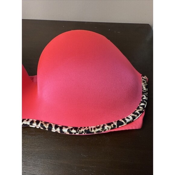 Victoria’s Secret Bra Push-Up Padding 36 DD Pink Wear Everywhere Wireless - Picture 8 of 10